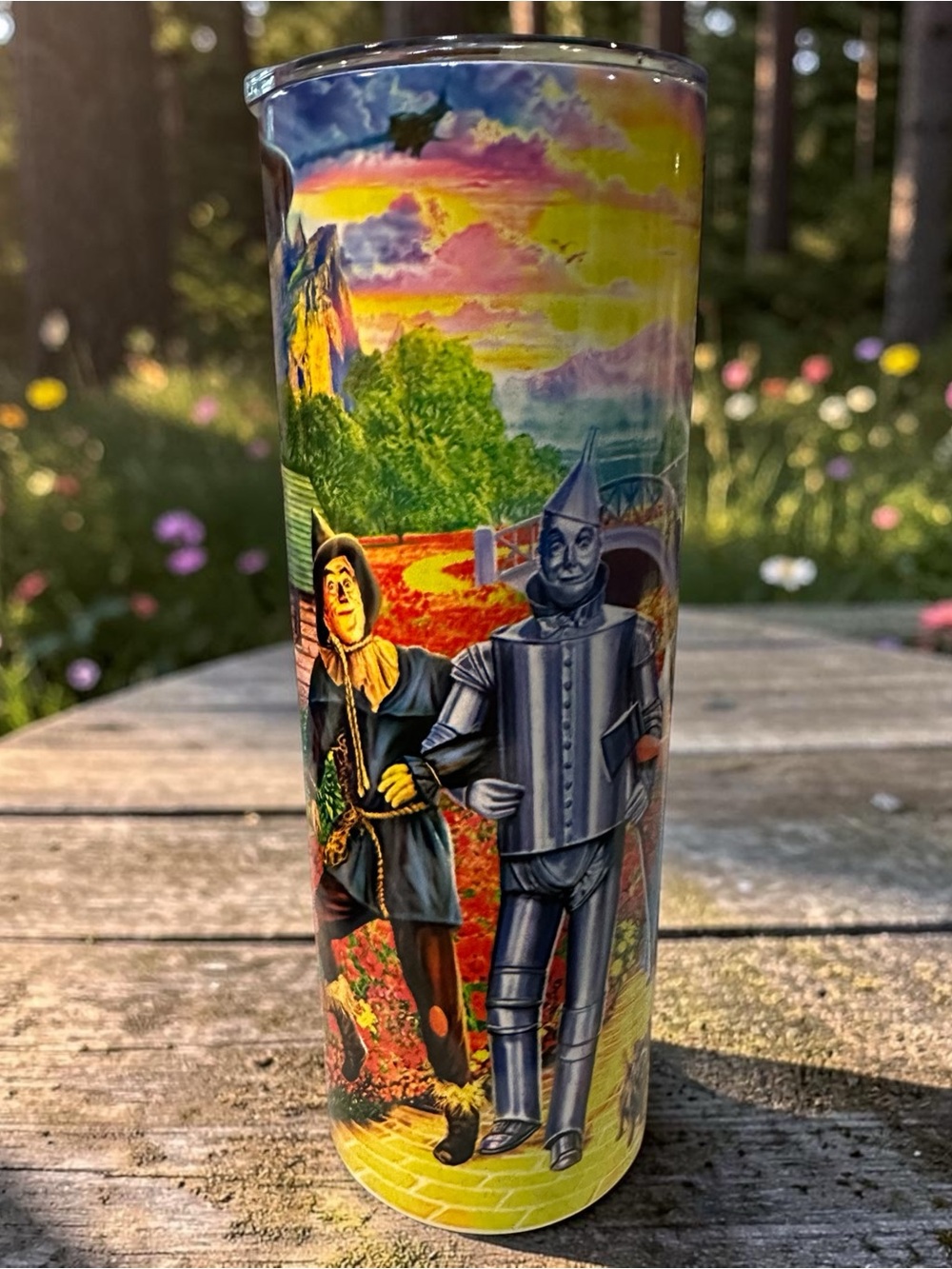 20oz Wizard Themed Tumbler, Yellow Brick Road Inspired Cup